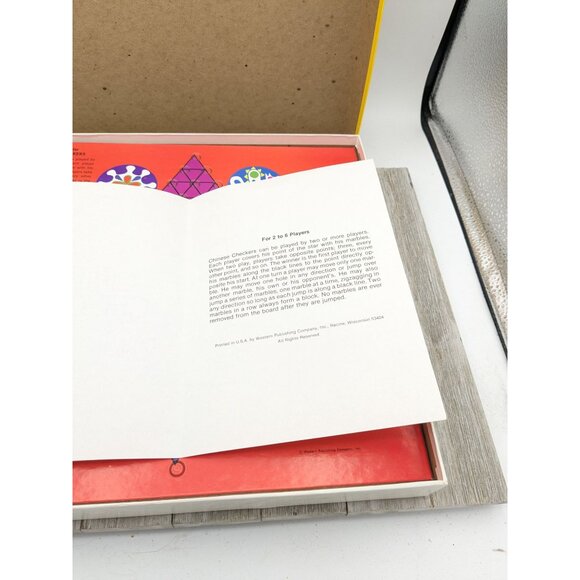 Vintage Western Publishing Chinese Checkers Game Complete Set With Box - Picture 4 of 8